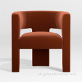 cadeira de design moderna cadeira de jantar steelframefabricupholstered
